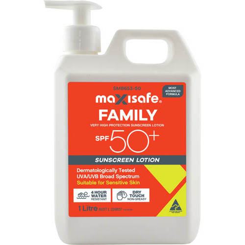 SUNSCREEN SPF 50+ WITH PUMP BOTTLE 1 LITRE_V1